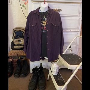 Dark purple corduroy jacket